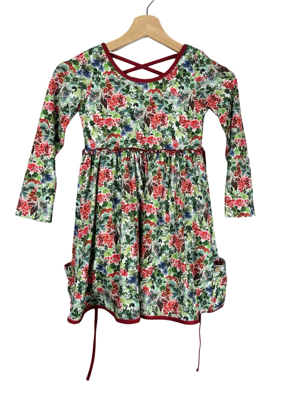 Cheeky Plum Holiday Dress - 7Y